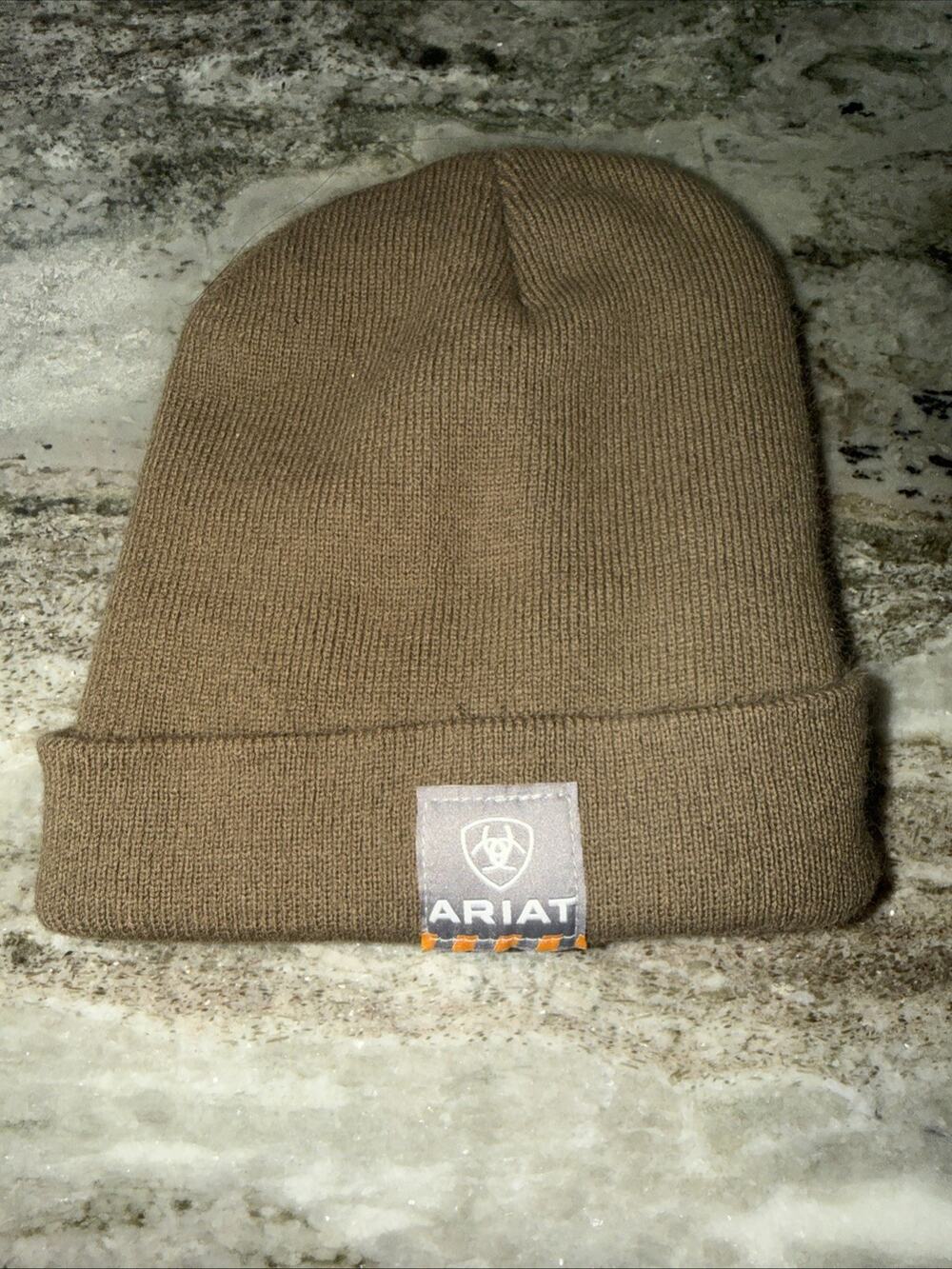 Ariat Ladies Rebar Watch Cap Canyon Brown Beanie E